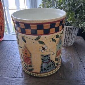 Earthenware Bright And Beautiful Untensil Holder Susan Winget